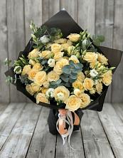 Букет цветов из:  Розы и Лизиантусы в Поселок Пансионата Полушкино