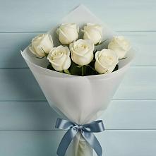Букет 7 Белых роз Эдлесс Лав #REPLACE_PRED# Поселок Пансионата Полушкино