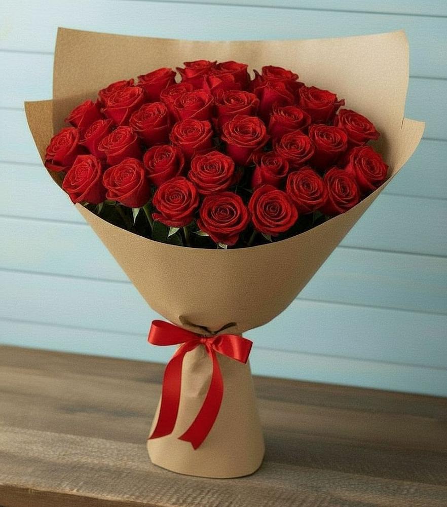 Букет Красные розы Милано в Поселок Пансионата Полушкино