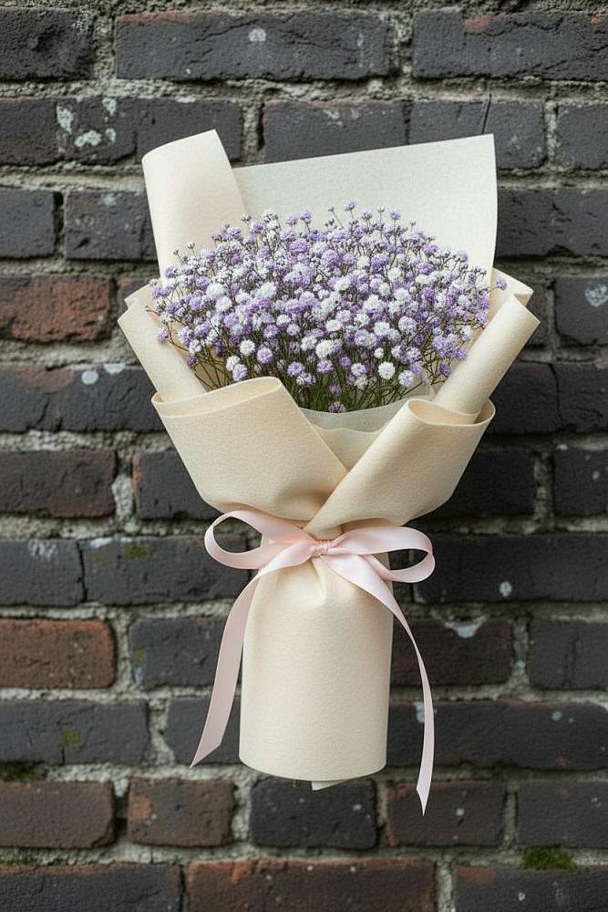 Букет цветов из: Гипсофила в Поселок Пансионата Полушкино