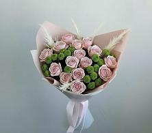 Букет цветов из:  Розы и Хризантемы в Поселок Пансионата Полушкино