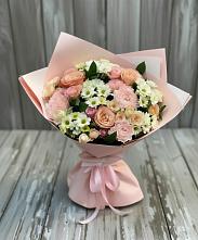 Букет цветов из:  Гвоздики, Розы и Хризантемы #REPLACE_PRED# Поселок Пансионата Полушкино