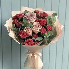 Букет цветов из:  Гвоздики и Розы #REPLACE_PRED# Поселок Пансионата Полушкино